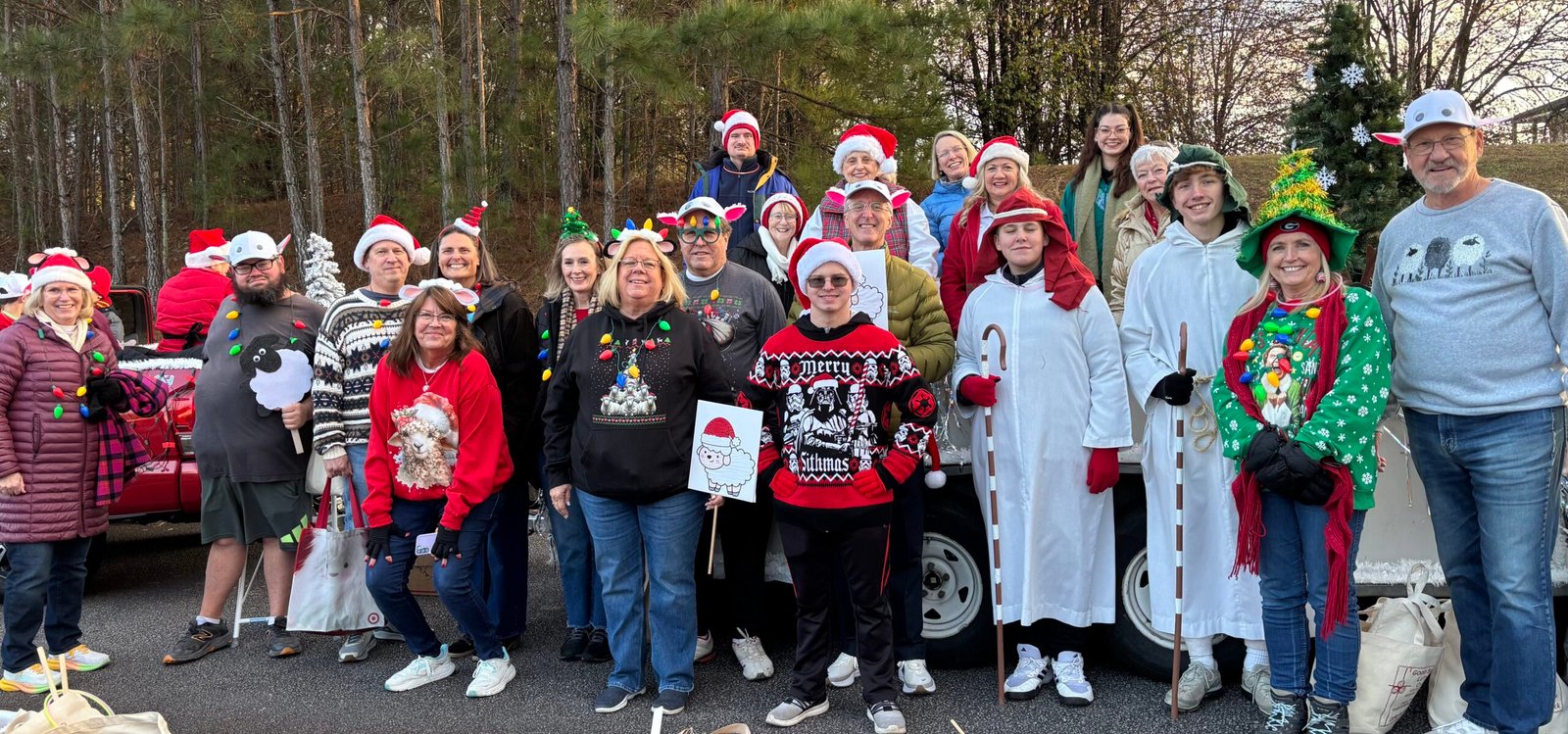Christmas parade group